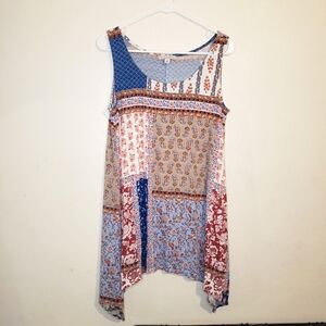 CB Established 1962 Tunic Size Medium Patchwork Pattern